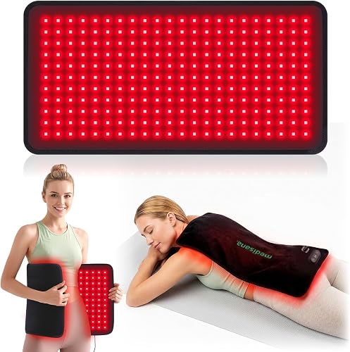 Medisana Red Light Therapy for Body, 3 in 1 Red Light Pad with Heating