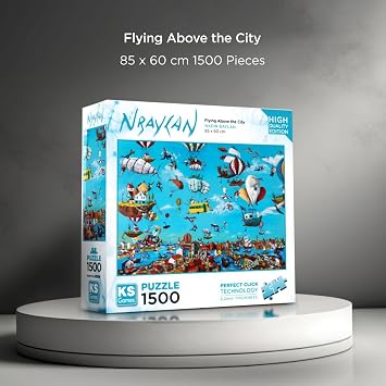 KS Games 1500 Pieces Fly Over the City Puzzle