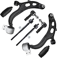 Vista 1672 de Detroit Axle - Kit de suspensión frontal de 8 piezas para Dodge Journey 2009-2015, 2 brazos de control inferiores, 2 rótulas, 2 varillas