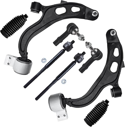Miniatura 1630 de Detroit Axle - Kit de brazos de control de extremo delantero RWD para Dodge Ram 03-06 2500 3500, 2 brazos de control superior con rótula 2 varillas