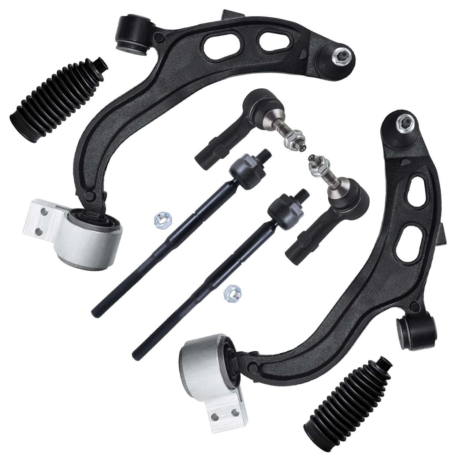 Detroit Axle - Front End 8pc Suspension Kit for 2013-2015 Ford Flex