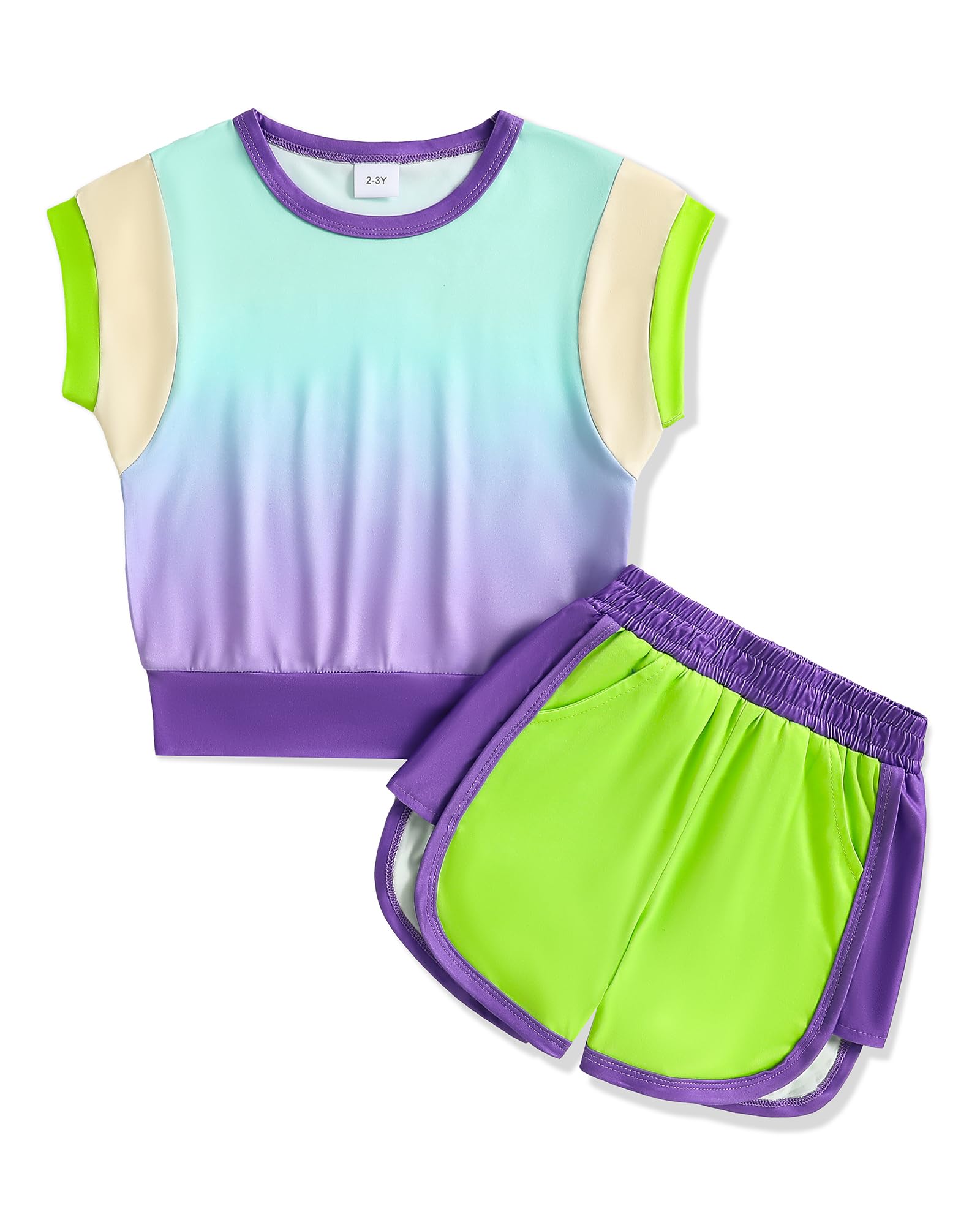 Weebaby Toddler Girl Clothes Baby Summer Outfits Sleeveless Halter Top Ruffle Short Set Cute Kids Clothes Girls