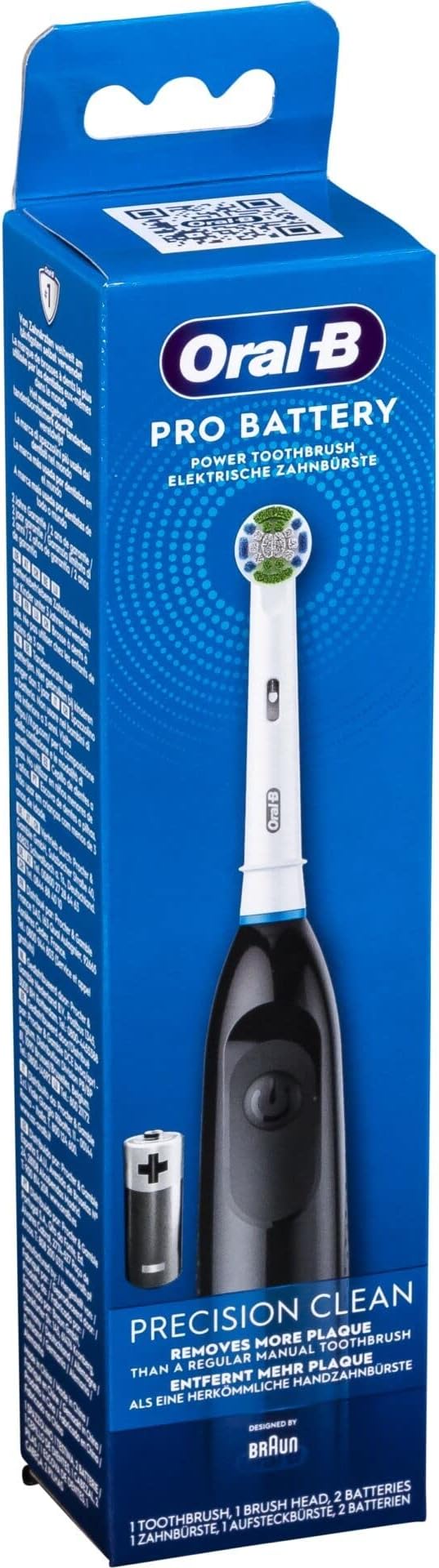 Braun Oral-B Batteriezahnbürste Adult Schwarz Zahnbürste 409809