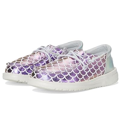 Hey Dude Kids Wendy Funk Tropical (Toddler) Girls Shoes Blue Metallic