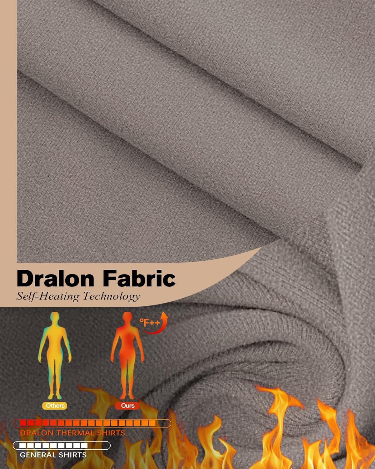 Thermal Tank Underwear Sets For Women Long Johns Fleece Base Layer Cold Weather Thermals Tank Top and Bottom Set - Image 2