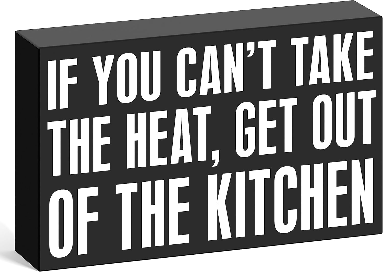 Barnyard Designs 'Take the Heat' Wood Box Sign 3x5 Inch