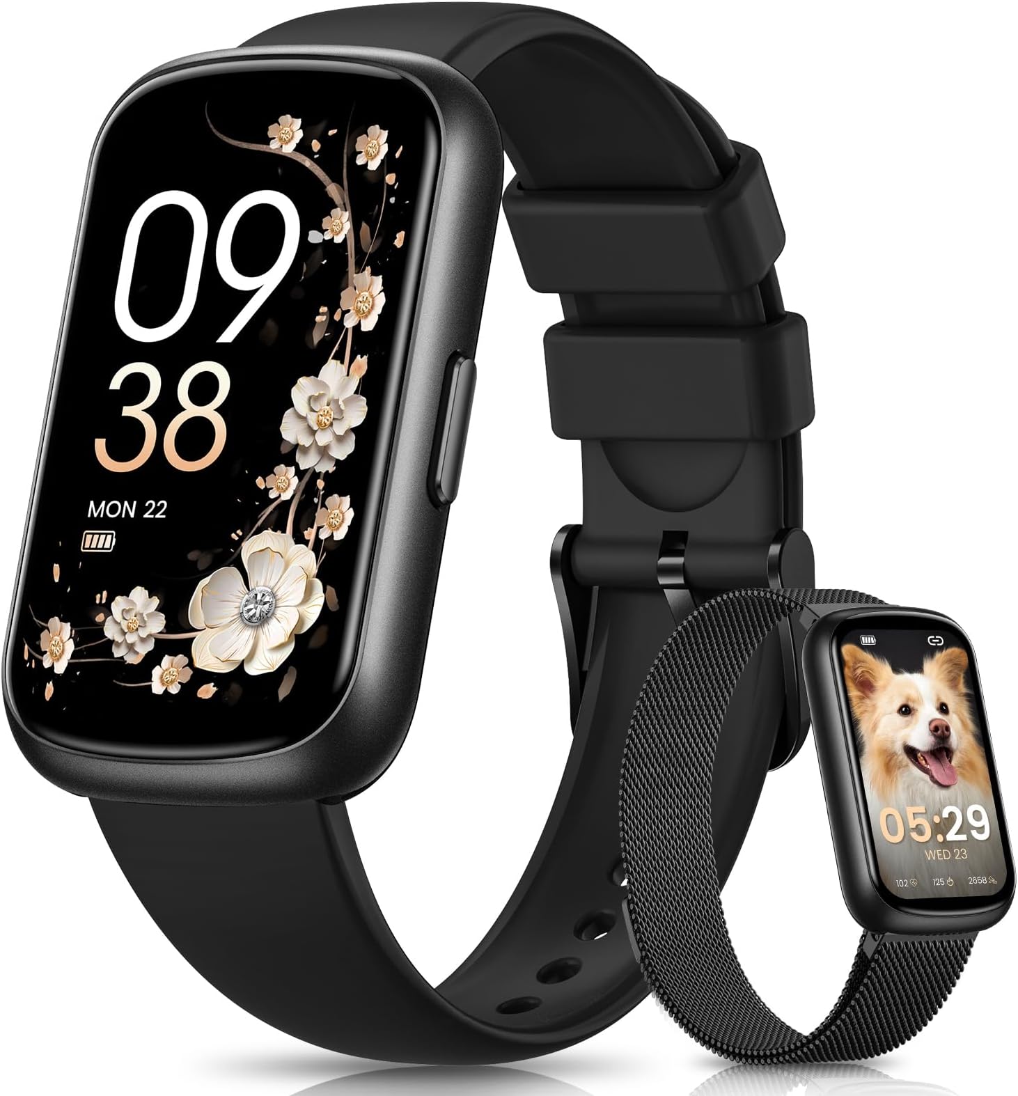 DEKELIFEFitness Tracker, Smart Watches for Women/Men, 24/7 Heart Rate Monitor Watch with Sleep Tracker, Step Counter, 20+ Sport Modes Fitness Watches for Women/Men, Android Smart Watch for Phones