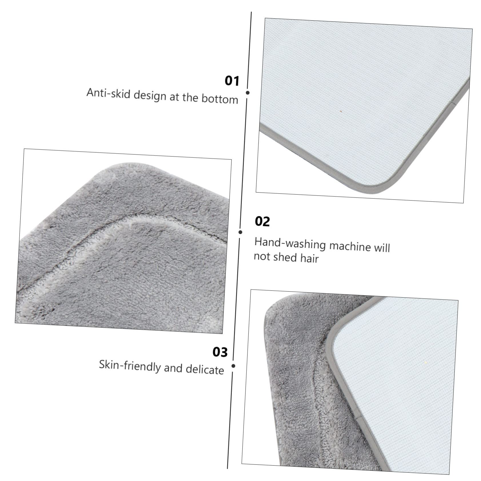 Tappeto Assorbente Antiscivolo Microfibra Per Bagno Per Casa e Hotel Comfort e Pulizia Quotidiana