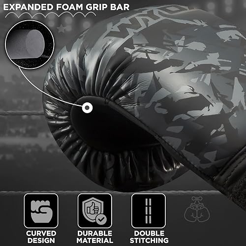 Miniatura 5 de WYOX Guantes de boxeo para niños de 4 onzas, 6 onzas, 8 onzas, guantes de boxeo juveniles para edades de 3 a 15 años, guantes de boxeo para saco de