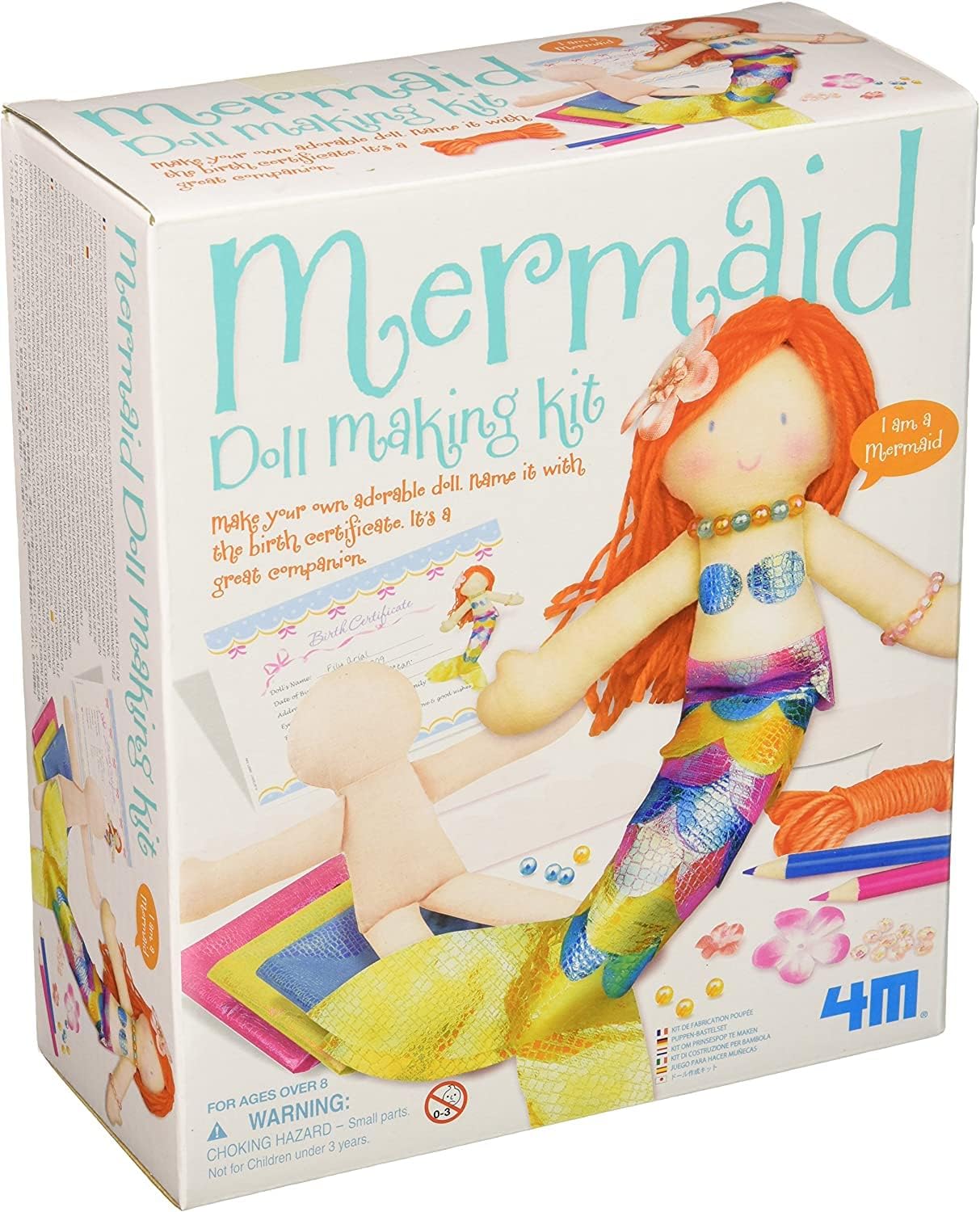 4M Mermaid Doll Making Kit, 8.5 inches Toys & Games