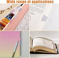 Vista 6 de 20 Sheets/240 Pieces Sticky Index Tabs, Double Sided Book Page Markers Tabs Blank Monthly Tabs Writable Sticky Notes Flags Self Adhesive Planner