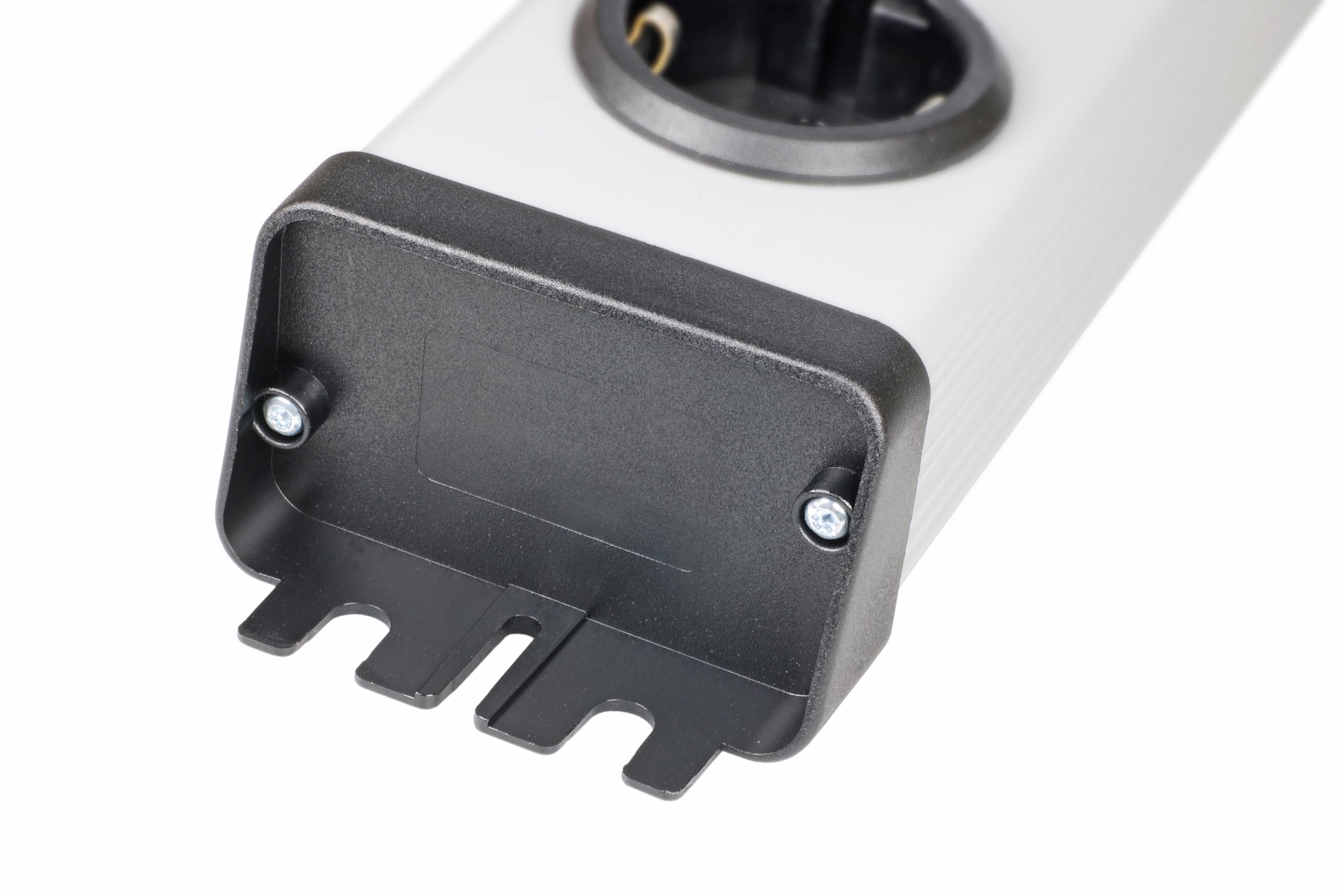 EHMANN Ciabatta elettrica 0874x00052031, 5 prese, con timer, programma giornaliero e settimanale e funzioni aggiuntive, alloggiamento in alluminio, possibilità di fissaggio 1,5 m cavo