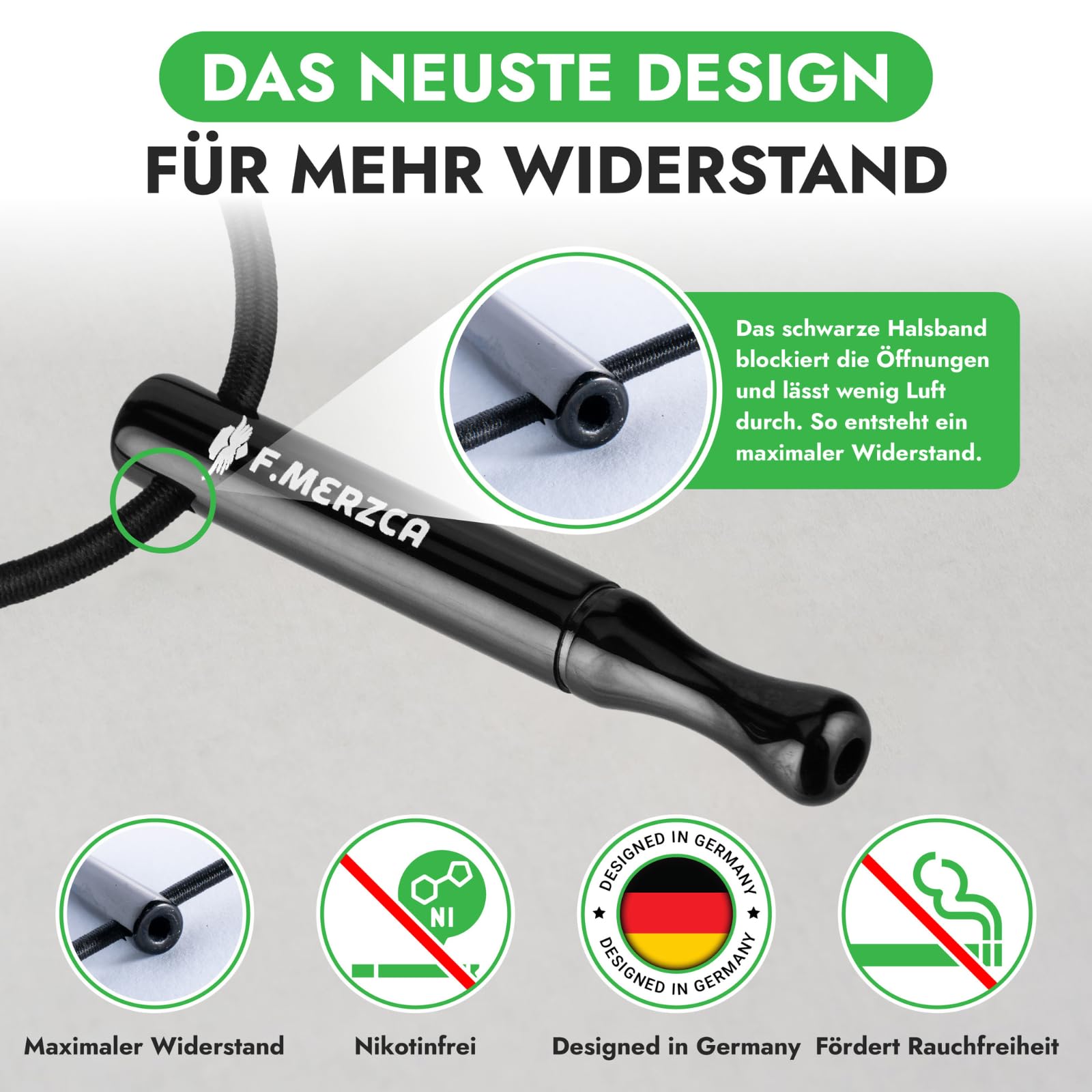 Rauchentwöhnung Atemholz mit leckerem Minze, Blaubeere und Eukalyptus Mix Geschmack – 9× Filter MIT MEHR WIDERSTAND – Zigarettenersatz & Rauchfrei Hilfsmittel (Generation 1)