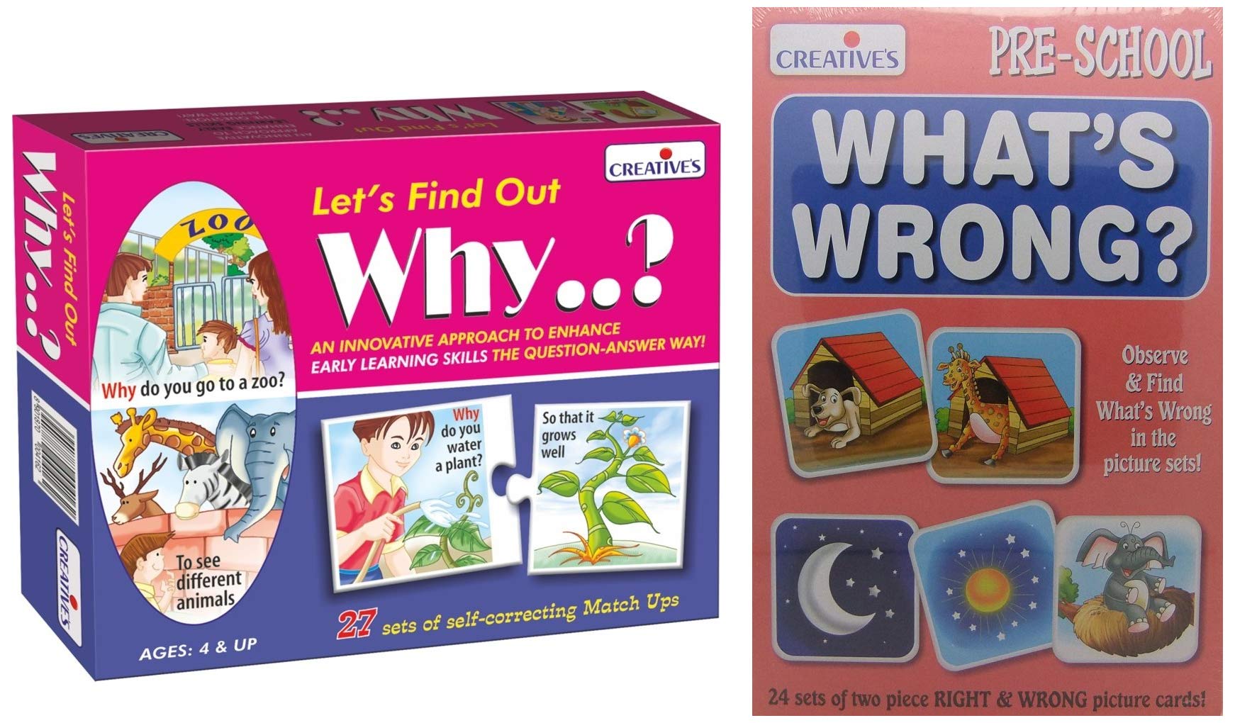 Creative Educational Aids P. Ltd. 1013 Lets Find Out - Why? & Creative Educational Aids P. Ltd. 0693 Whats Wrong Combo (B07RPNMH14) Amazon Price History, Amazon Price Tracker