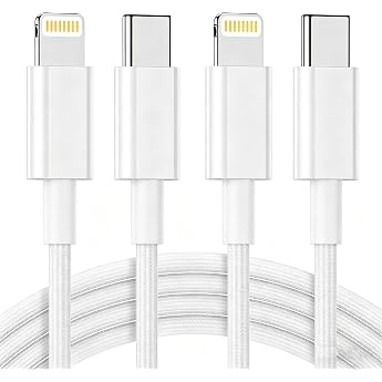 USB C Lightning Cable 1 m + 1.8 m 2 Pack iPhone Cable [MFi Certified] iPhone Fast Charging Cable Type C to Lightning Fast Charging Cable for Apple iPhone 14/13/12/11/X/XS/XR/8/iPad
