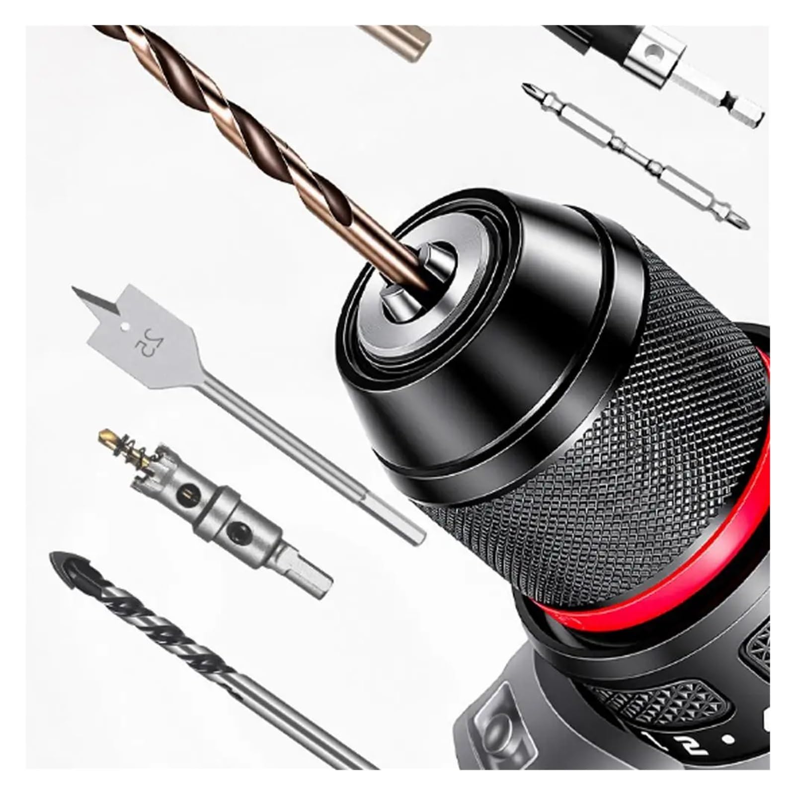 Portabrocas sin llave, adaptador de conversión cambio rápido, montaje 1,5~13mm, 0,8 10mm, mandriles puntas destornillador autoapretados(1.5 13mm)