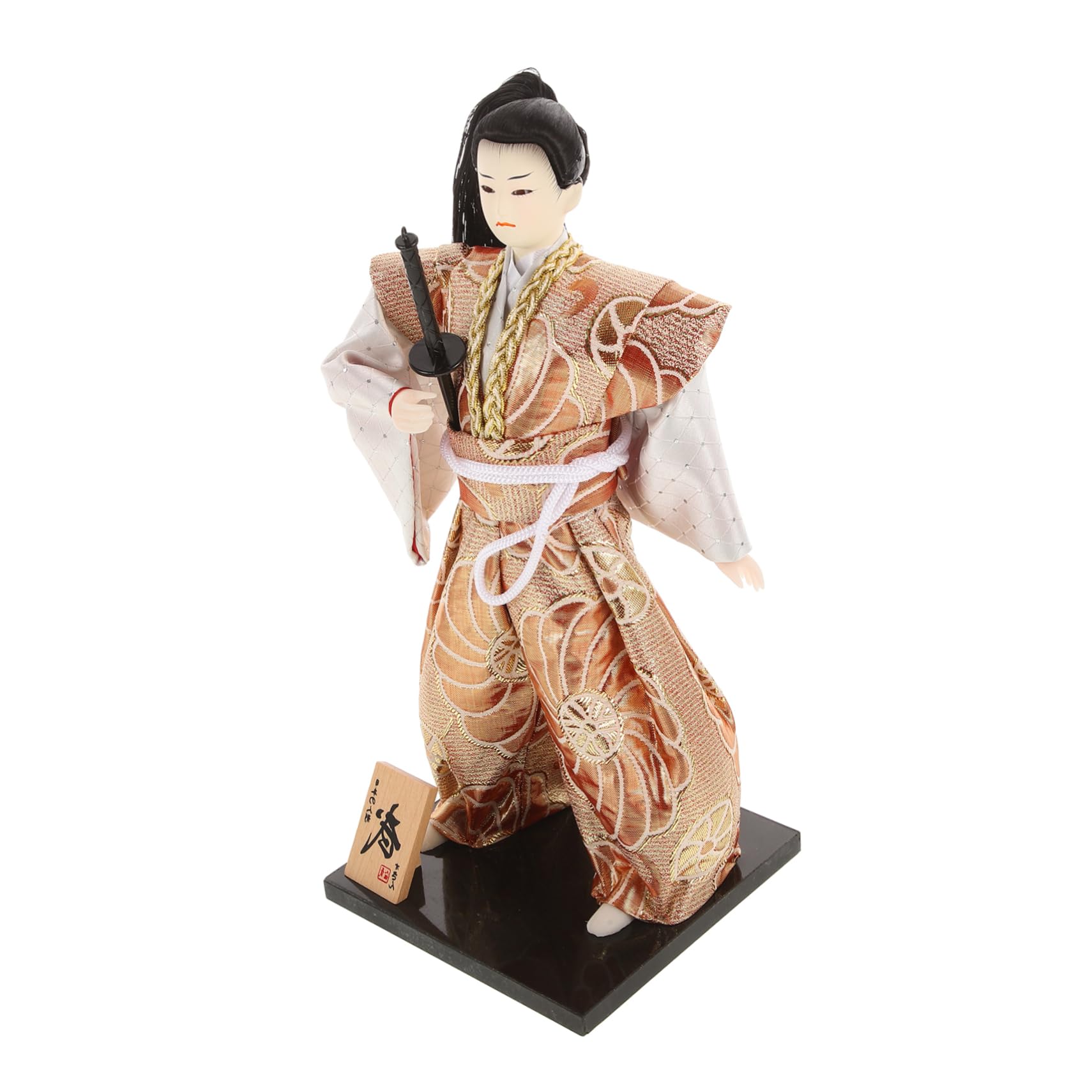 Hohopeti Traditional Japanese Samurai Doll Samurai Statue for Home Decor Office Japanese Room Decor Katana Sword