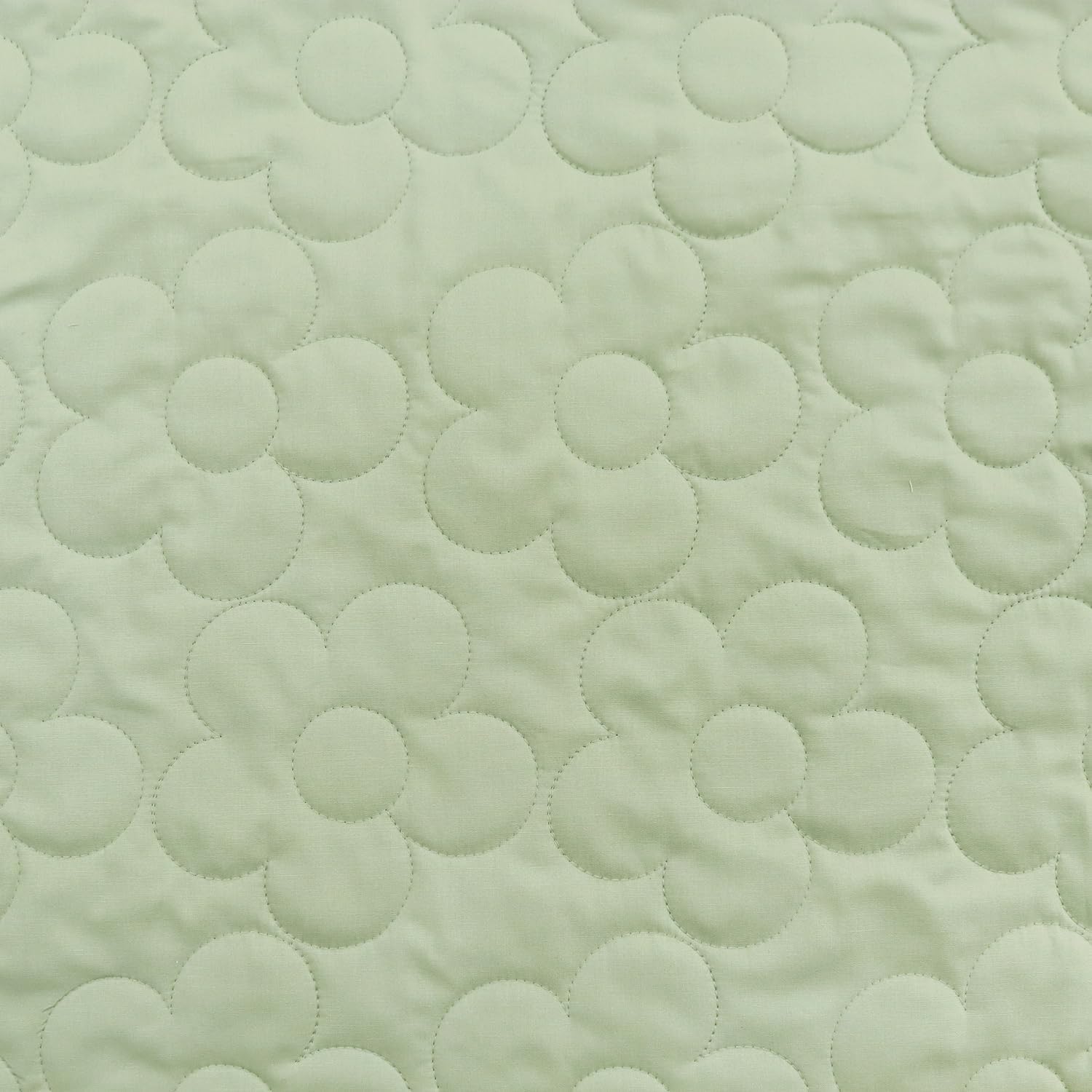 Nippon Chuko HanaQL-3-50CM Floral Quilting Fabric, Width: Approx. 39.4 inches (100 cm) x 19.7 inches (50 cm), Cut Fabric, Pale Green