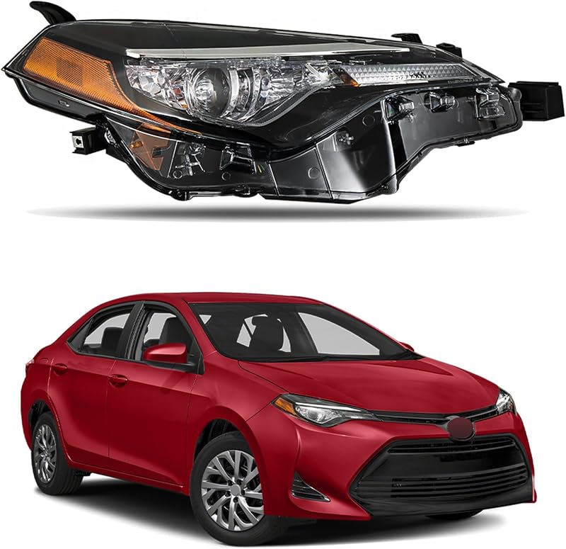 Farol dianteiro direito Silscvtt para Toyota Corolla L/LE/LE ECO 2017–2019 – 1 unidade