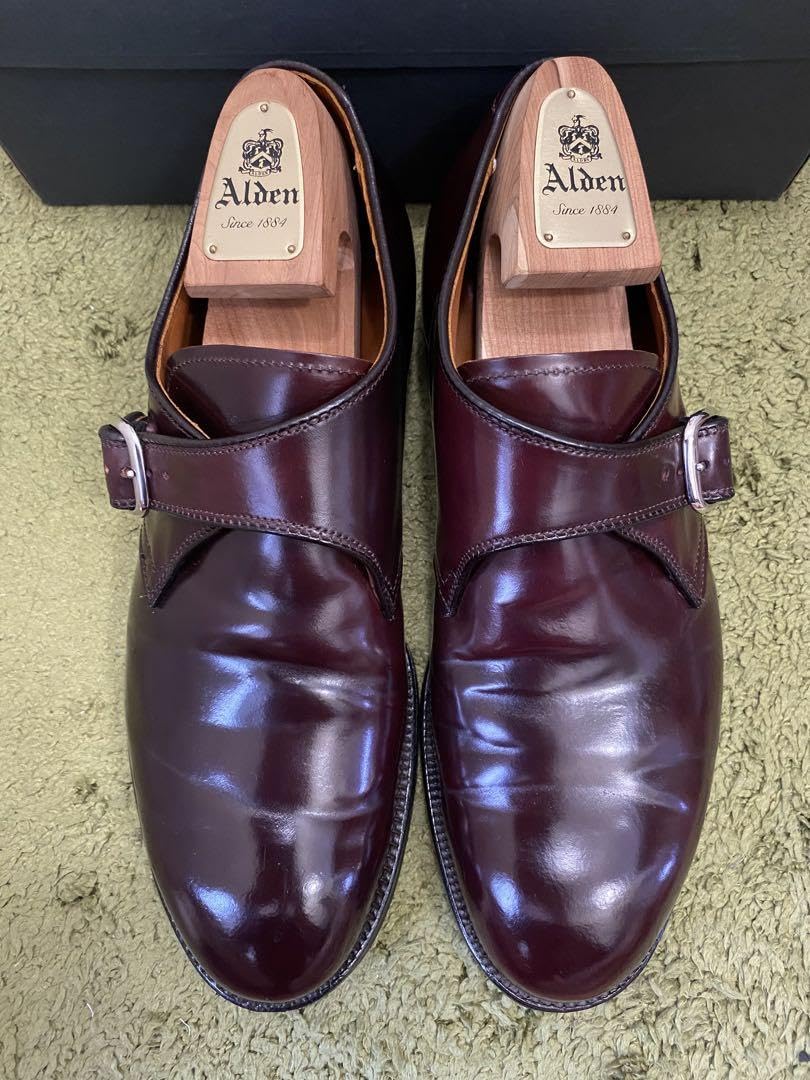 Amazon.co.jp: Alden 1878 No.8コードバン モンクストラップ 9D 