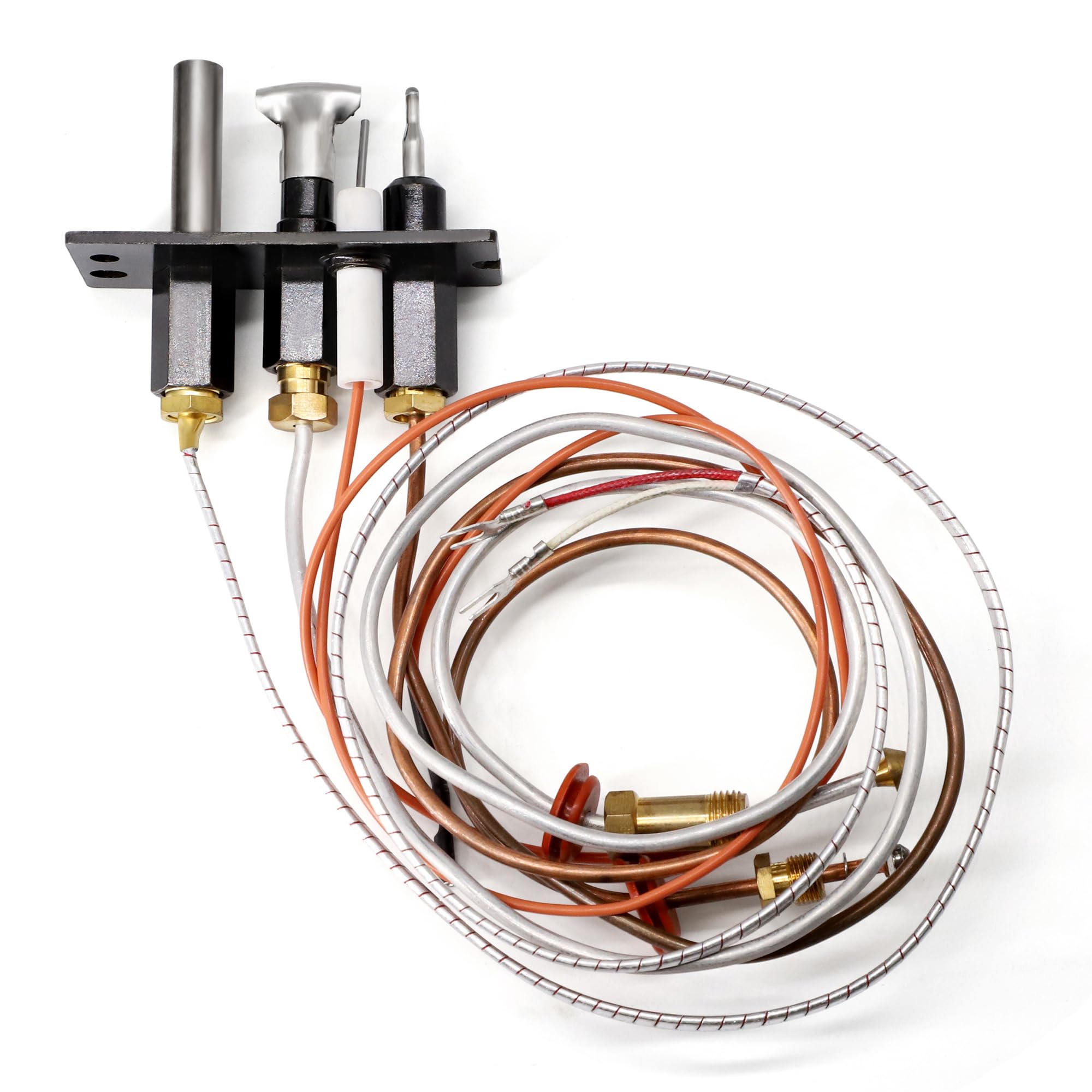4021-736 Natural Gas Pilot Assembly for Heatilator, Heat N Glo, Quadrafire Fireplaces, 485-510A, 2103-010 Pilot Assembly Gas Fireplace Replacement Parts with Thermocouple Thermopile