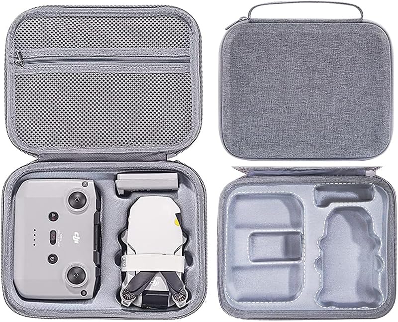 Mini 4Kケース 収納バッグ DJI Mini 4K / 2 SE / 2用ドローンおよびRC-N1C/RC-N1 保護ケース アクセサリー 予備バッテリースロット2個を搭載 軽量・耐衝撃・落下防止・携帯便利 ポータブルトキャリーバッグ