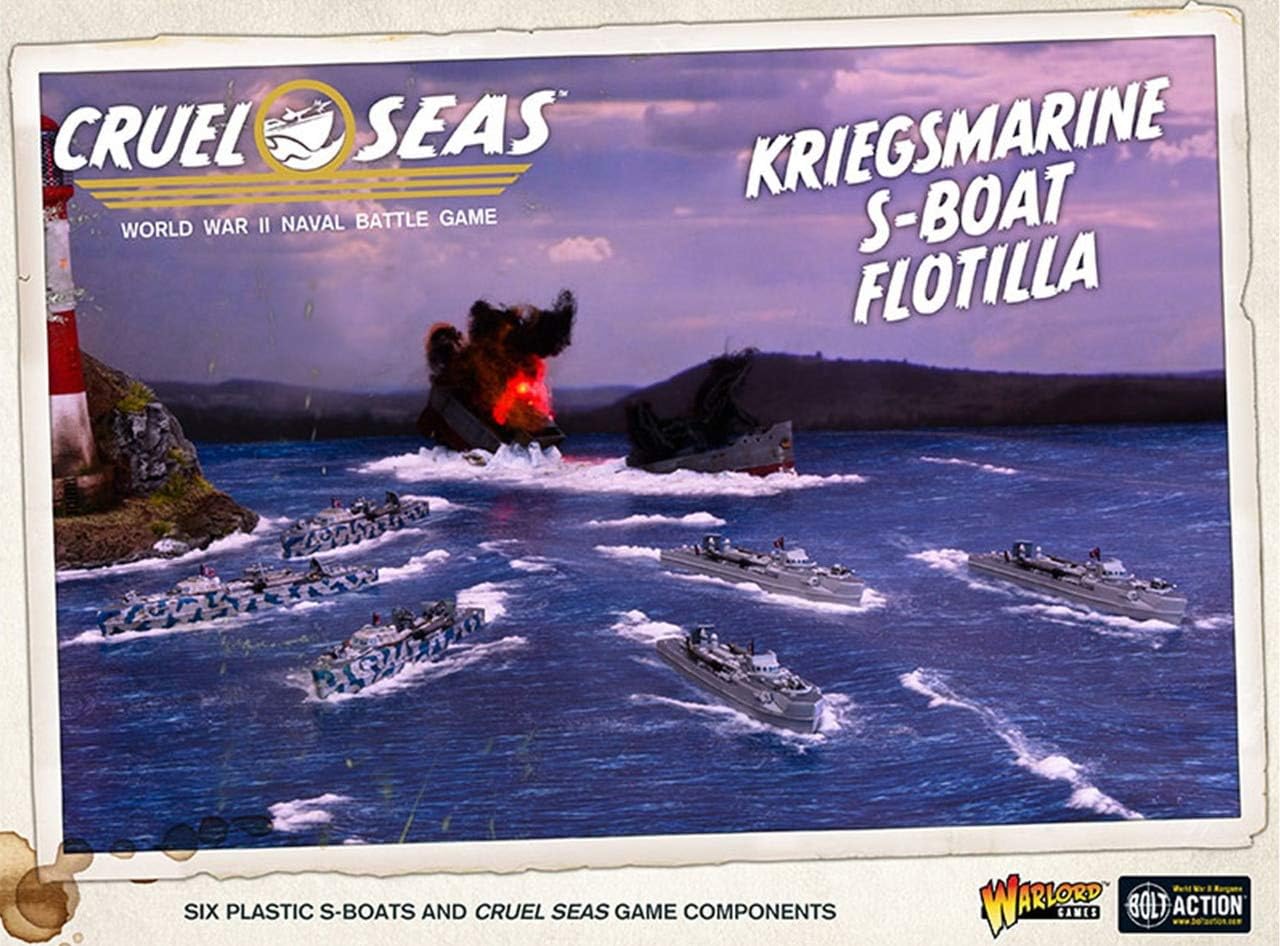 Cruel Seas Kriegsmarine S-Boat Flotilla 1:300 WWII Naval Military Wargaming Plastic Model Kit 782012001