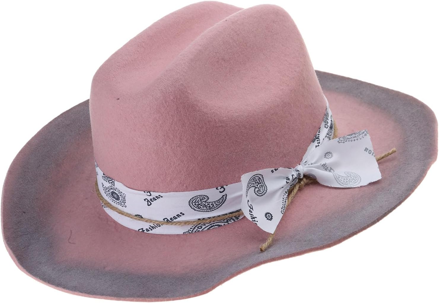 Distressed Cowboy Cap for Adult Wide Brim Fedora Hat with Feather Role Play Ethnic Cowboy Carnival Party Costume Wide Brim
