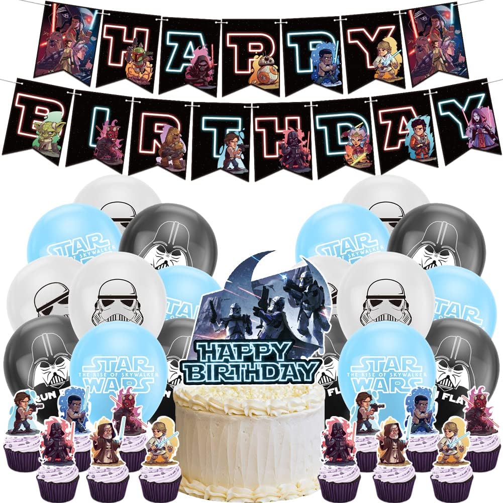 Hilloly Star Wars Party Balloons, 32PCS Star War Party Supplies