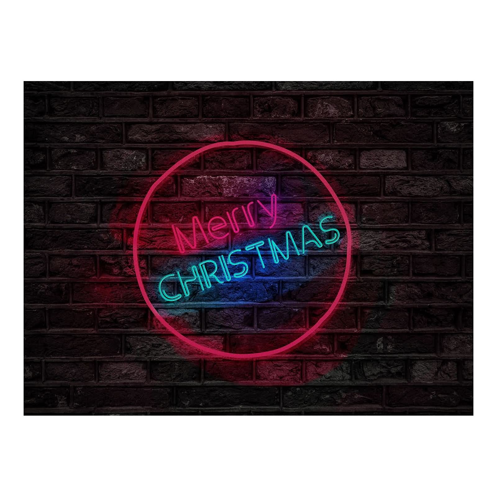 Tovaglietta Tavolino Salotto, Set di 8 Tovagliette Cucina Lavabili Cotone Lino Luce Al Neon "Merry Christmas" Rosa Blu Tovagliette Natale Colazione 32x42CM