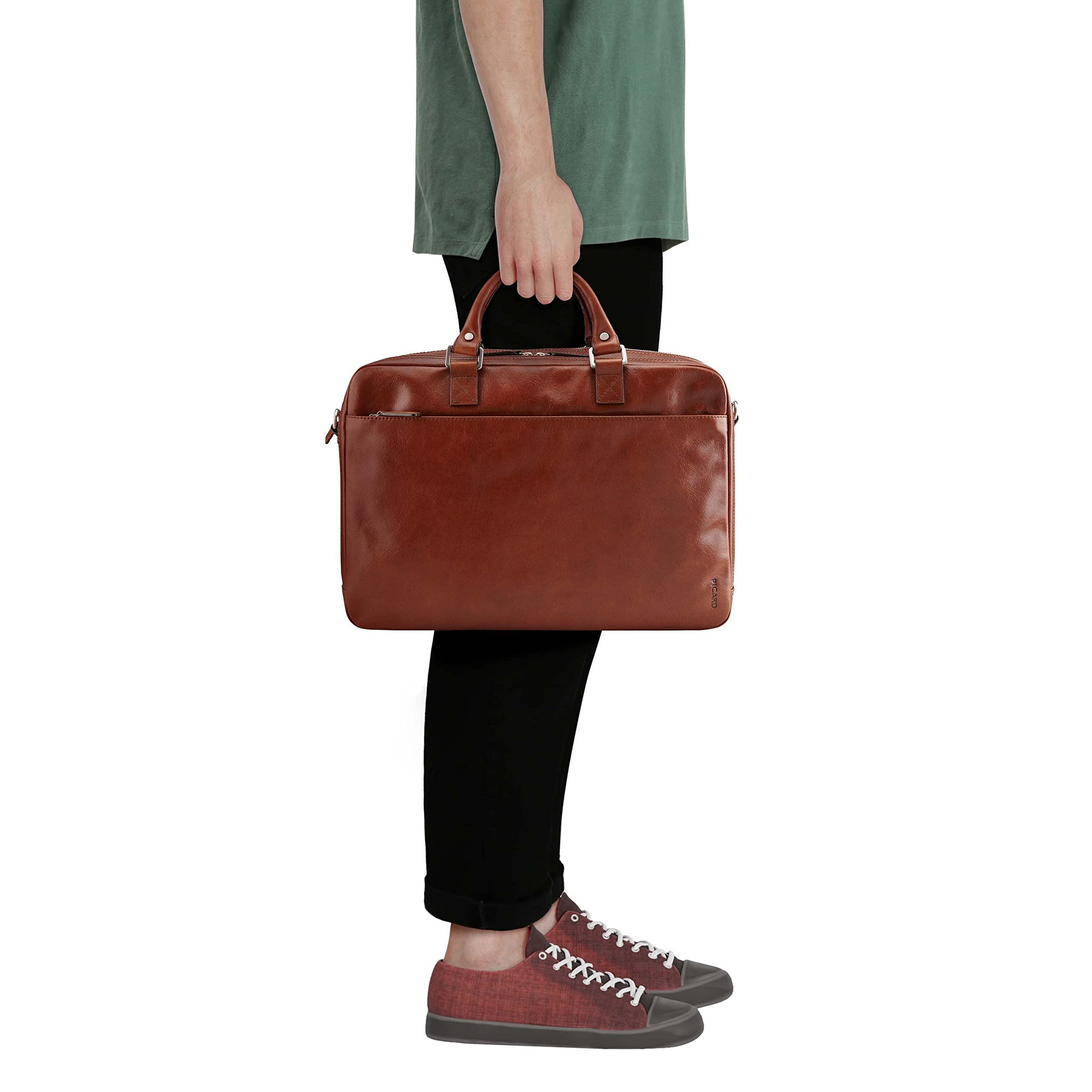 Picard Herren Laptoptasche BUDDY aus Büffelleder OneSize | mit Reißverschluss | Laptoptasche | Business