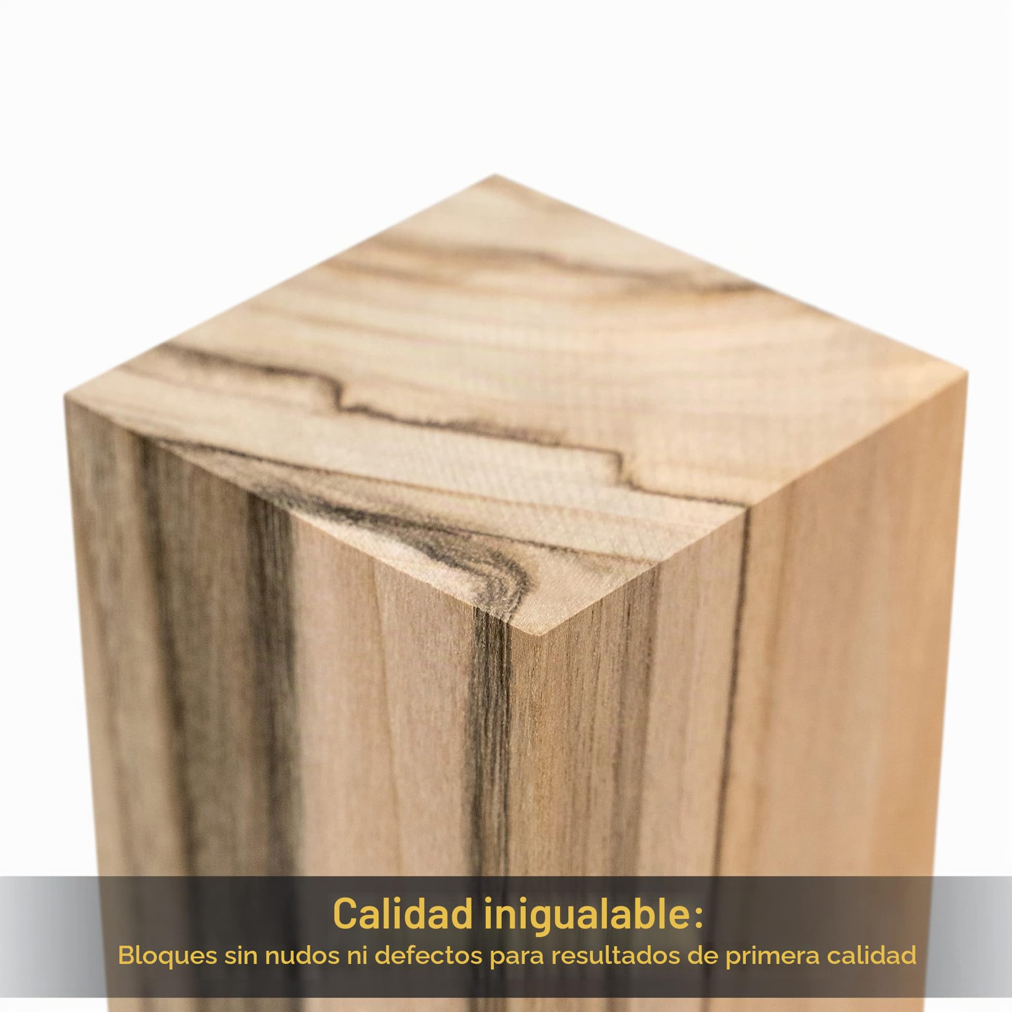 BeaverCraft BW10 Tallado en Madera de Nogal para Manualidades - Cubos en Blanco