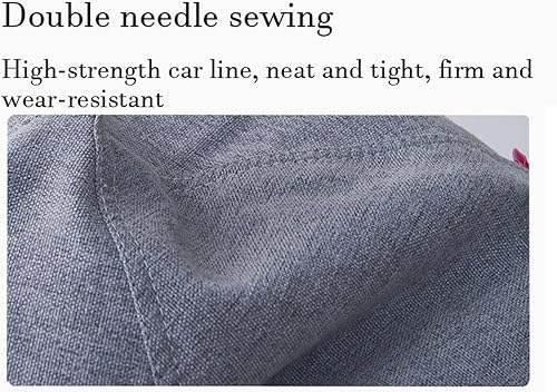 Miniatura 5 de Funda de hojaldre de pera sin relleno, cojín de algodón y lino, puf, sofá perezoso, funda moldeable, amarillo, 27.6 x 31.5 in