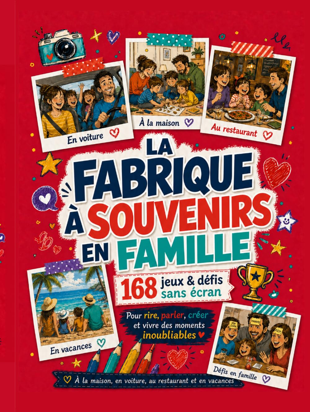 LA FABRIQUE À SOUVENIRS EN FAMILLE: 168 jeux, activités et défis sans écran pour toute la famille. Des idées ludiques pour rire, créer, parler et renforcer les liens familiaux.