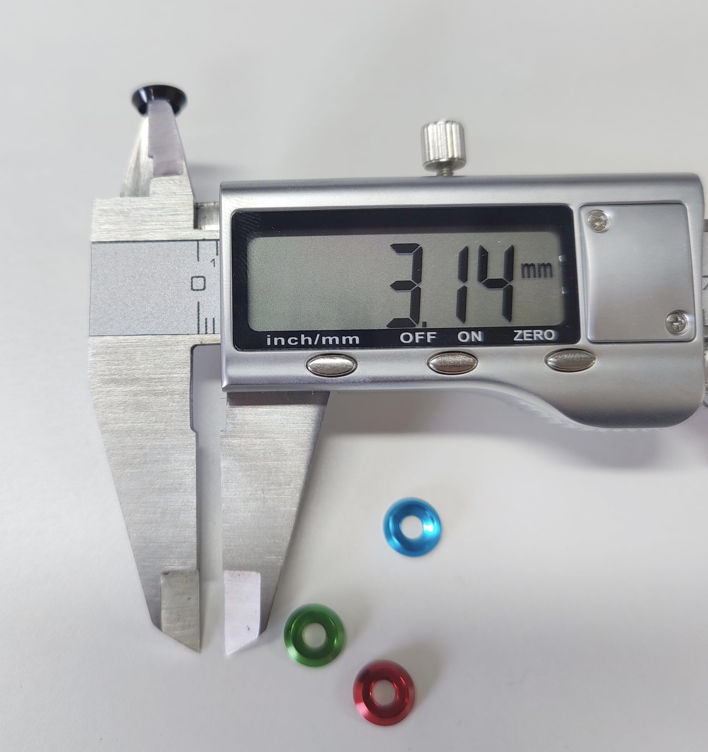 M3 Senkbohrungsscheiben, gemischt, eloxierte Aluminiumlegierung, Unterlegscheiben für Schrauben RC/FPV/PC/Drohne/Spielzeug/mechanisches Zubehör, 80 Stück