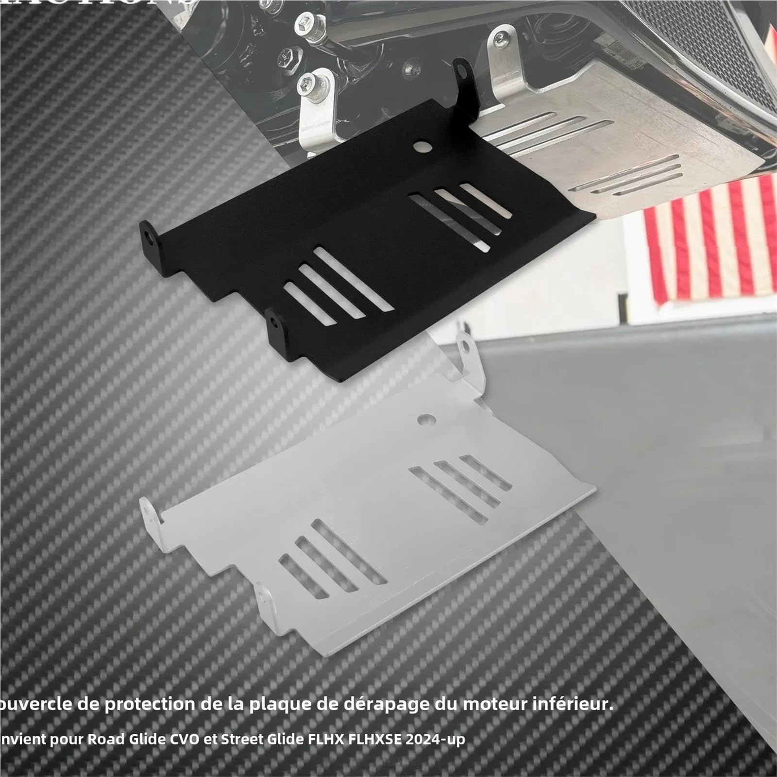 Telaio del corpo Kit Motorrad Unteren Motor Chassis Schutz Abdeckung Skid Platte Passend für Harley Touring Road CVO FLHXSE 2024