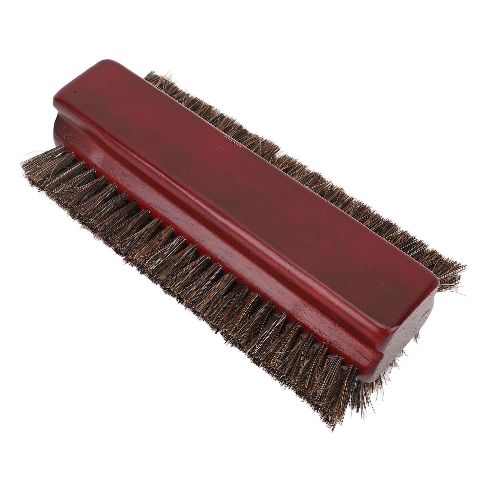 Cepillo para Mesa de Billar, Crin de Caballo Premium, Limpiador de 3 Lados para Mesa de Billar, Pelo de Caballo de Madera para Entusiastas, Color Burdeos