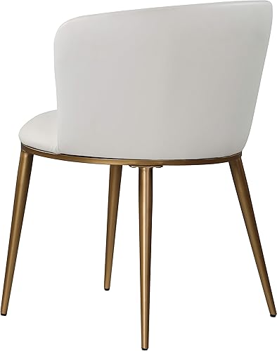 Miniatura 8 de Meridian Furniture Skylar Collection Modern | Silla de comedor tapizada contemporánea con respaldo redondeado y patas de hierro resistentes, juego