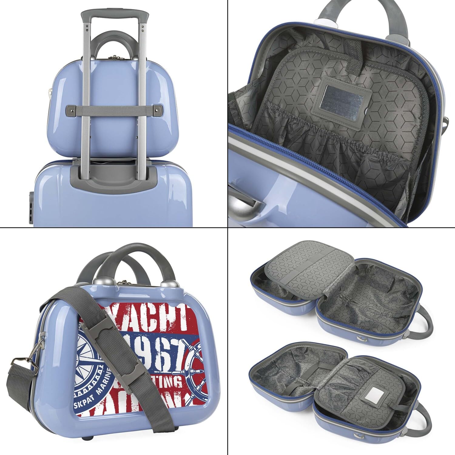 Kosmetikkoffer Hartschale Groß, Beautycase Damen, Trolley & Handgepäck Koff