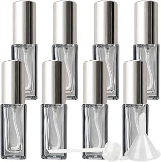 LusDoly Pack of 24, Empty 4ml Gray Glass Perfume Atomisers Bottles Spray Bottle for Perfume Atomiser Cosmetic Cleaning Liquid, Essential Oil Travel