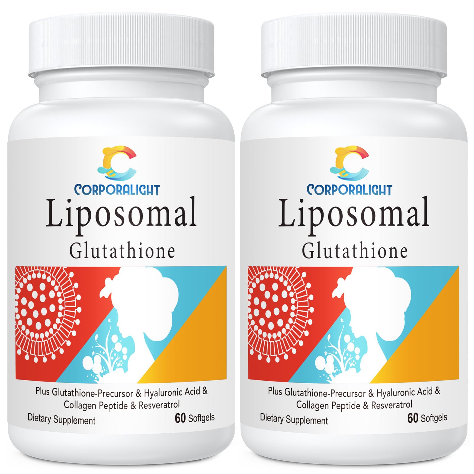 Liposomal Glutathione Supplement, Active-Form L-Glutathione, 120 Softgels