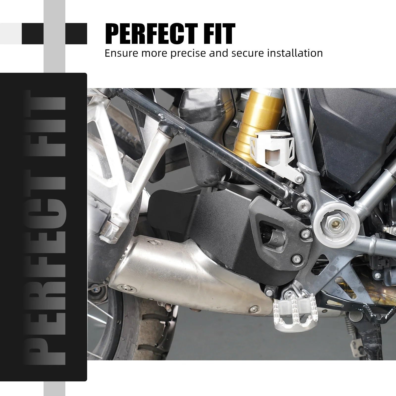 Copri scarico moto Misura per BMW R1250GS/Adventure R 1250 GS 2018-2023 R1250GS R1250GSA Copertura del deflettore calore di scarico paracalore marmitta moto