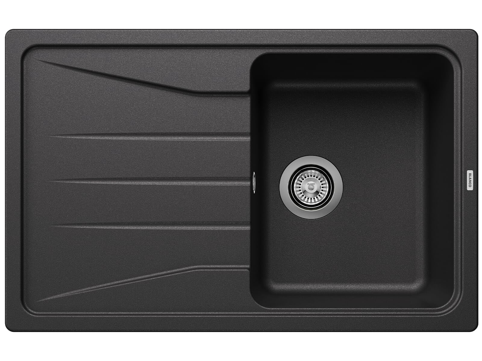 Blanco Sona 6 S Silgranit PuraDur, Charcoal Grey, Reversible Inset Kitchen Sink &, Black, 519662