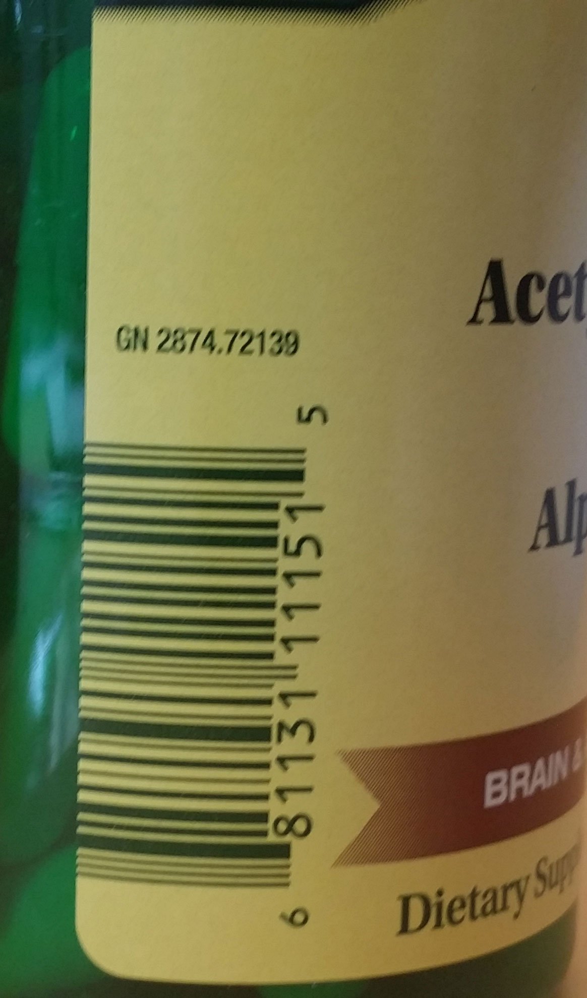 spring valley acetyl l carnitine alpha lipoic acid Spring Valley Acetyl L-Carnitine HCI 400 mg + Alpha Jamaica main image 1