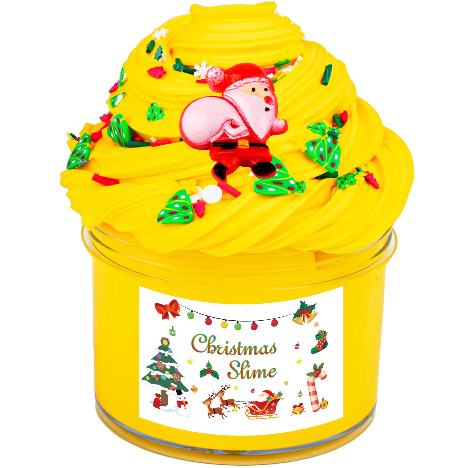 Christmas Butter Slime,Super Soft and Non-Sticky Butter Slime, DIY Slime Kit for Girls Boys, Kids Party Favors Slime Putty Toy, Christmas Stuffers