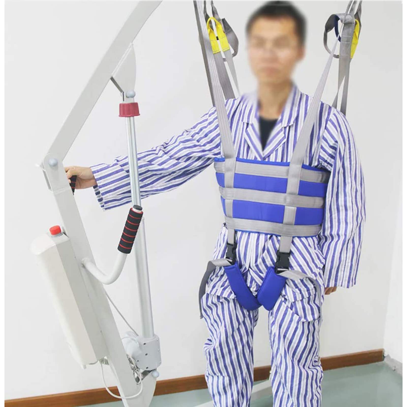 Sangles médicales de Levage de Patients,Ceinture d'aide à la Station Debout pour handicapés, pour Les Exercices de Cuisse,de Soutien Lombaire et de Dos pour Les Jambes