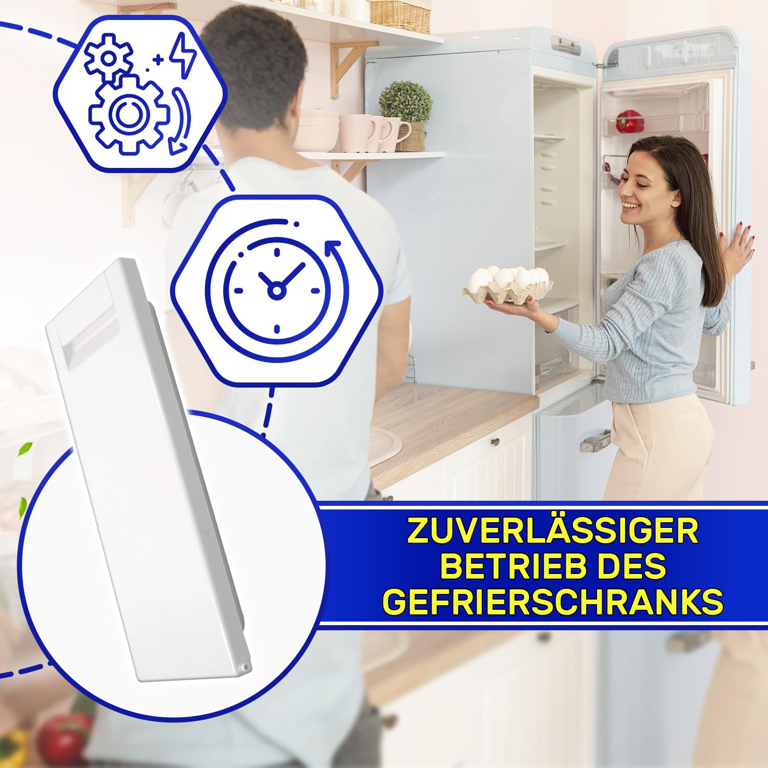 Gefrierschrank Klappe 470x193x60 mm für AEG Electrolux MONTERAL