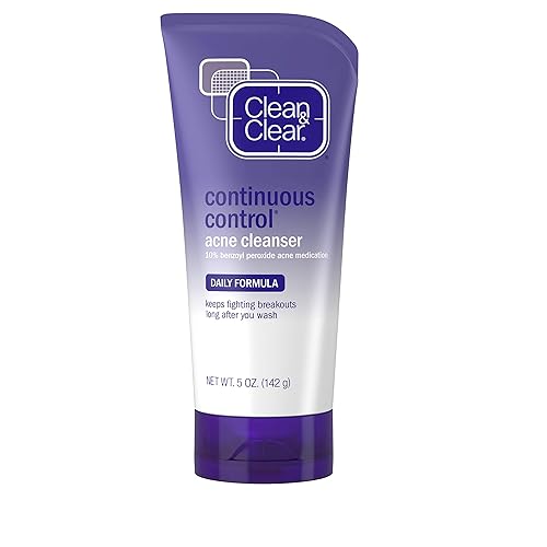 Clean & Clear Continuous Control Limpiador de acné, tubo de 5-onzas, paquete de de 1