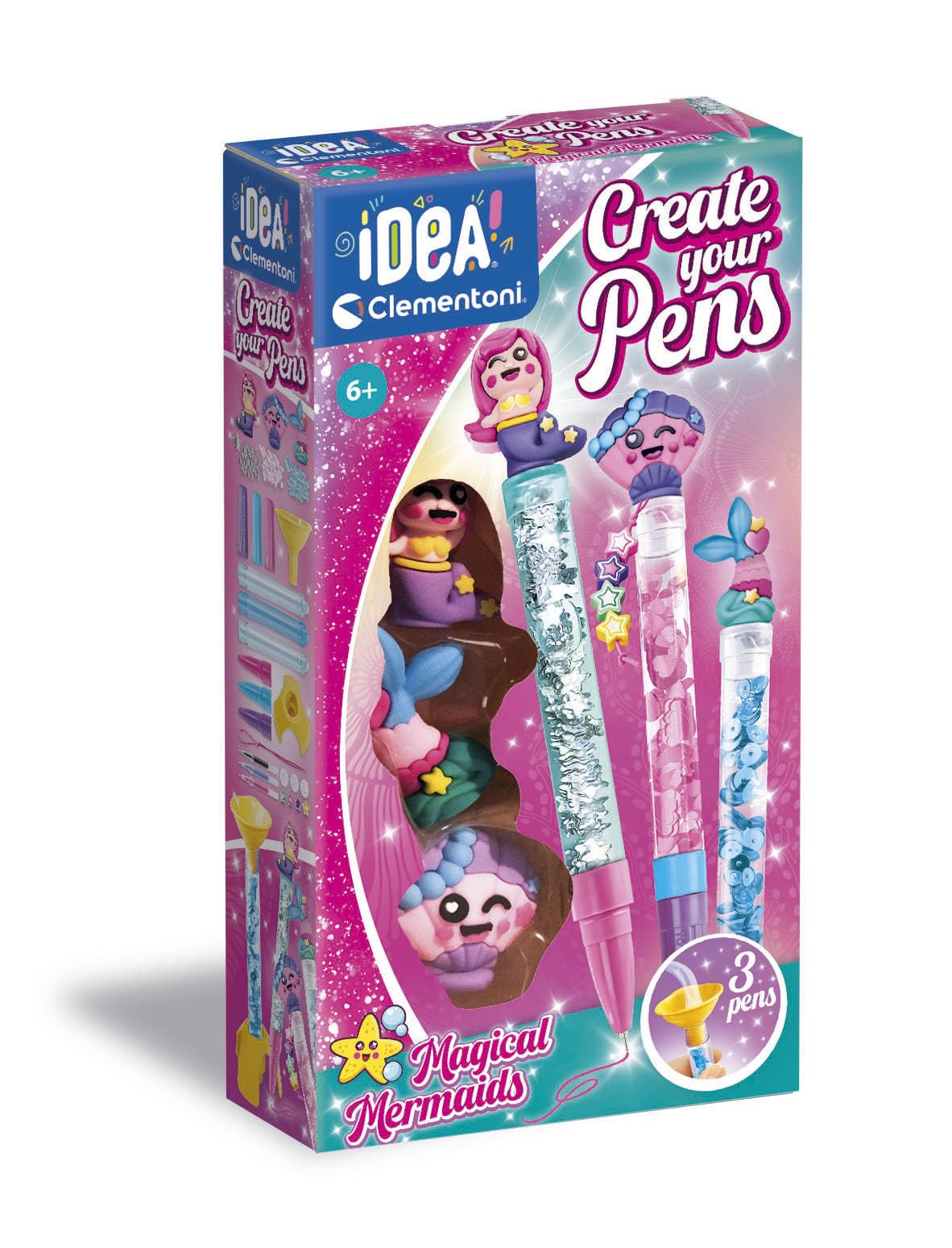 CLEMENTONI - Crée tes stylos - Magical Mermaids