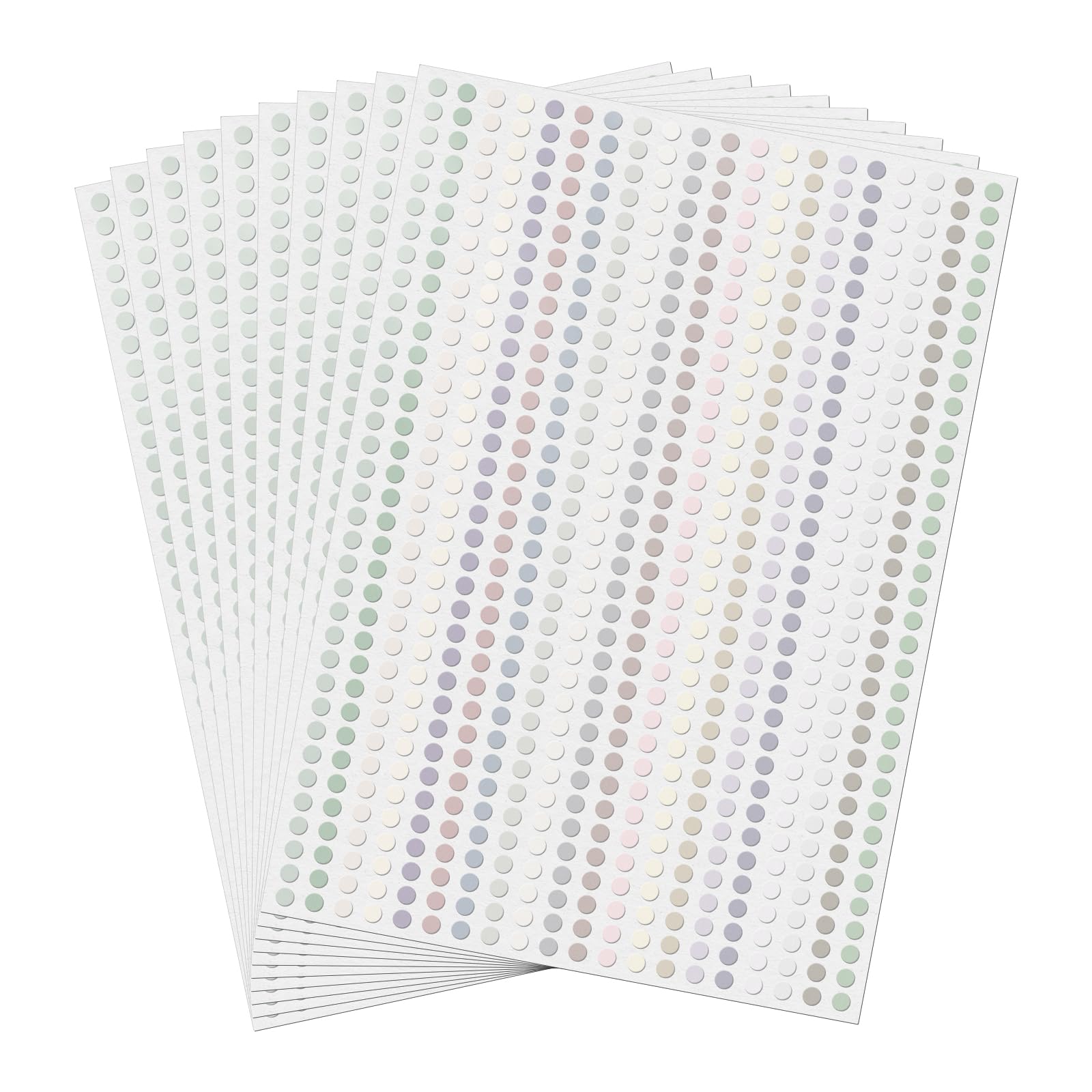 FINDAT 7000 PCS Morandi Dot Stickers 6mm Colour Coding Labels Sticky Dots Waterproof Self Adhesive Circle Round Stickers for School DIY Calendar